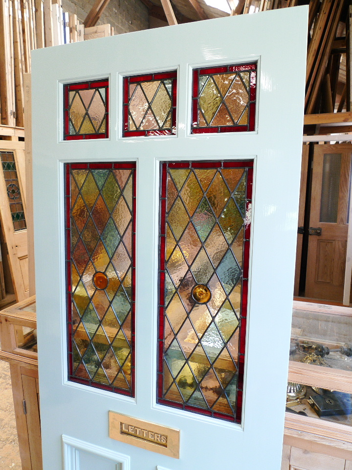 A Victorian Style Stained Glass Front Door