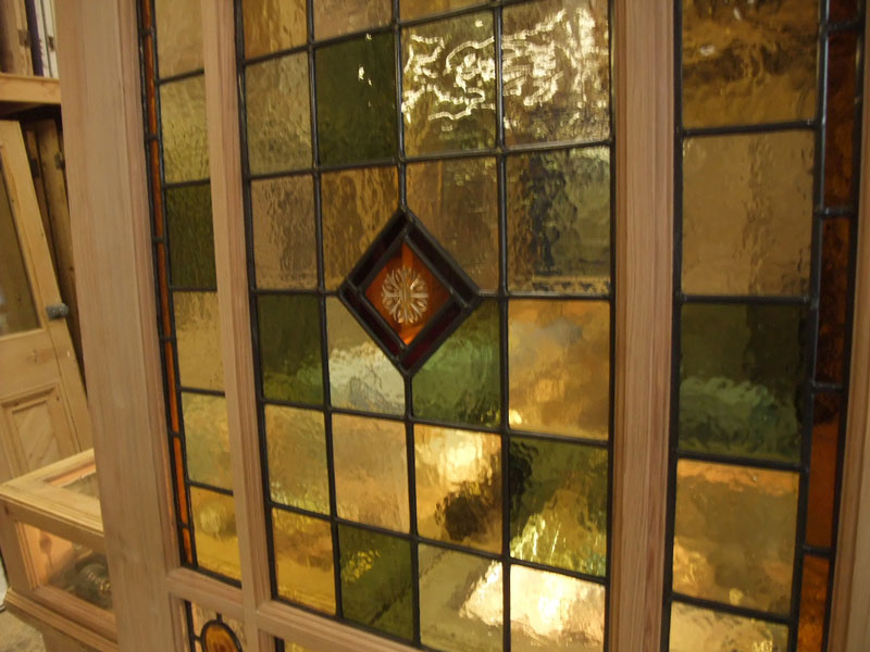 Stained Glass Interior Vestibule Door  Stained Glass Doors Company