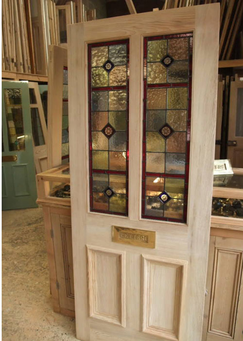 Four Panel Stained Glass Front Door