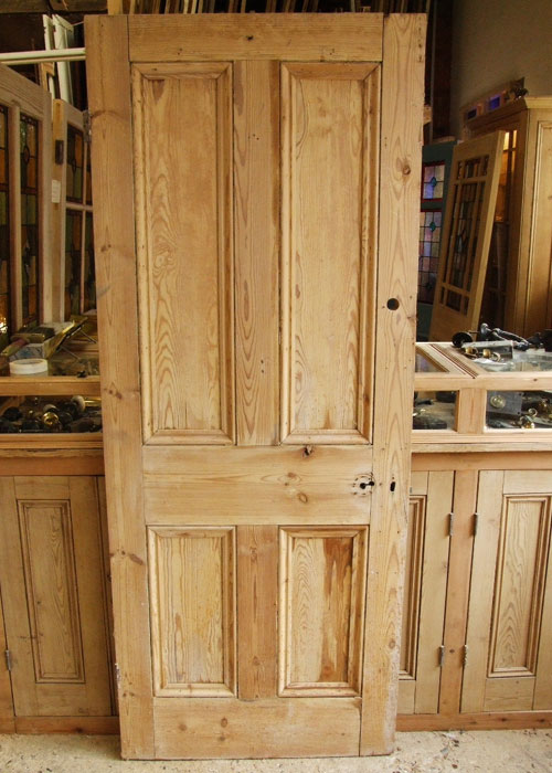 Stripped Pine Victorian Front Door Stained Glass Doors Company