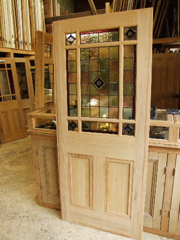 Stained interior doors