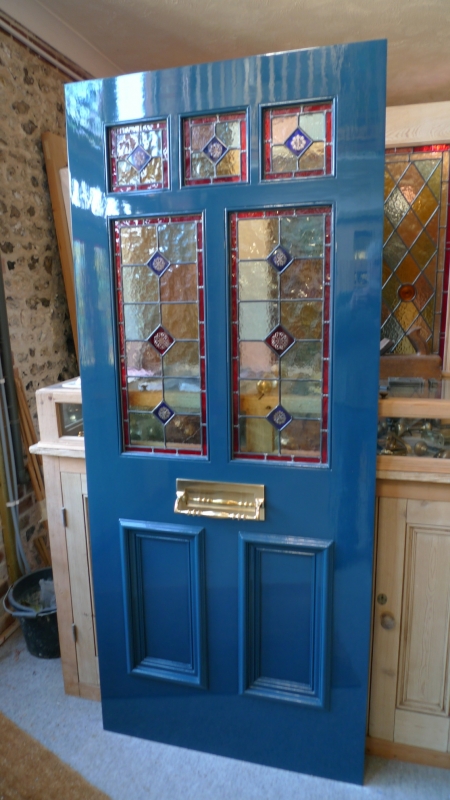 A Victorian Style Stained Glass Front Door