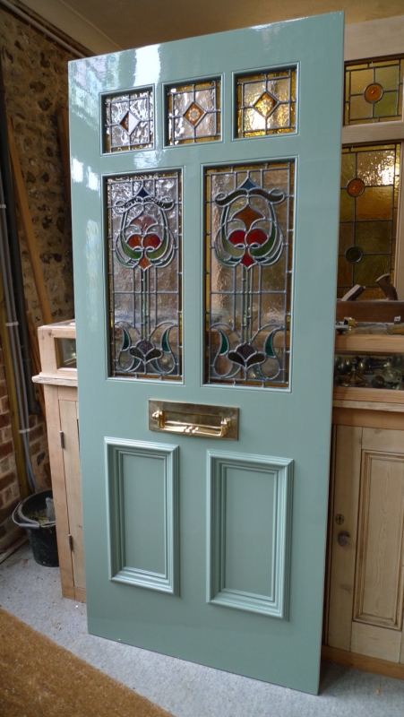 Art Nouveau Stained Glass Door Front Door