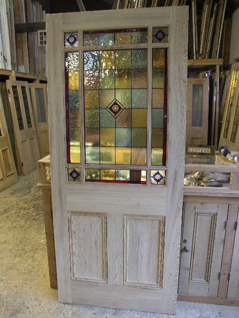 External Downham Stained Glass Door