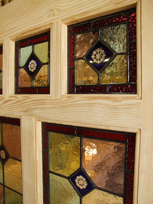 Pitch Pine Stained Glass Front Door Stained Glass Doors Company
