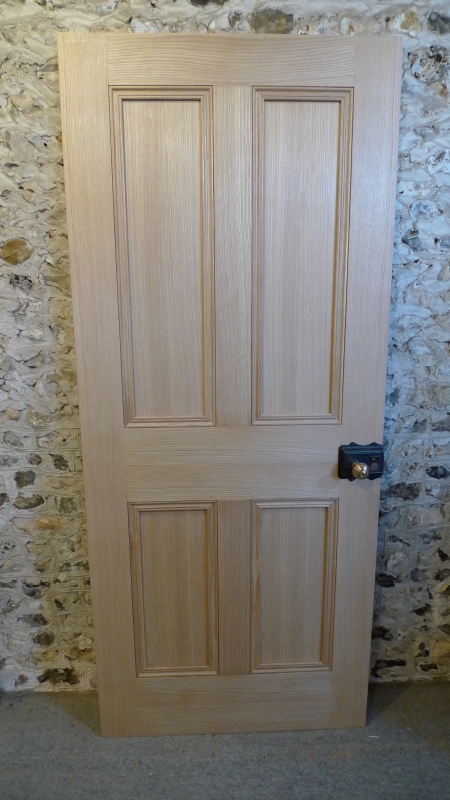 Solid 4 Panel Interior Engineered Oak Door