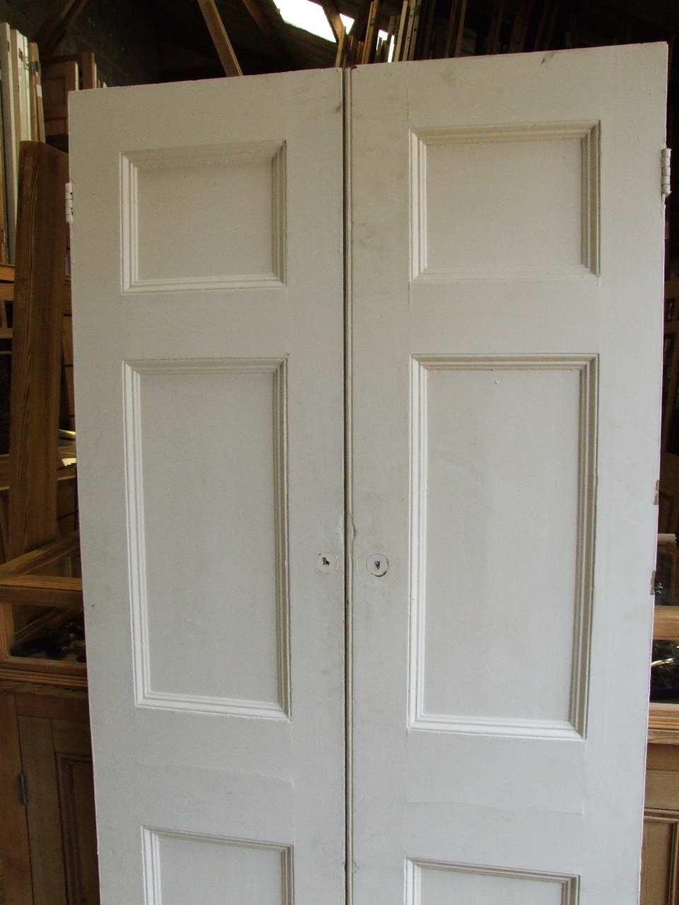 Salvaged Victorian Cupboard Doors - Stained Glass Doors Company