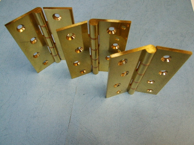 Brass Hinges 100mm Phosphor Bronze Washers