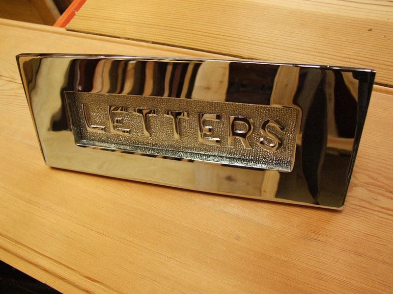 Chrome Letterplate With Letters