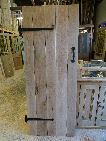 Cottage Style Rustic Oak Plank Door