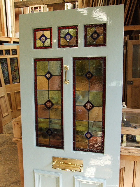 A Victorian Style Stained Glass Front Door