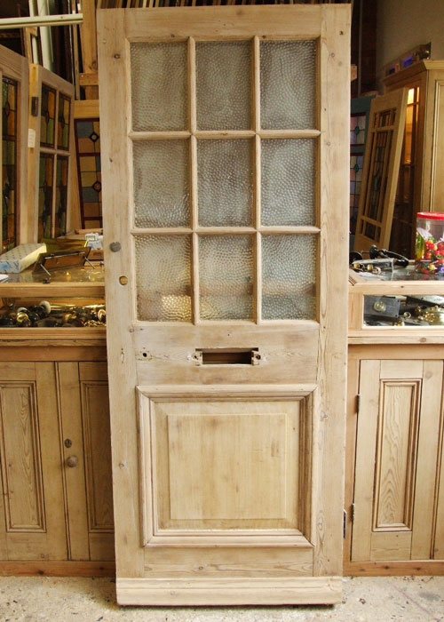 Antique Pine Victorian Front Door