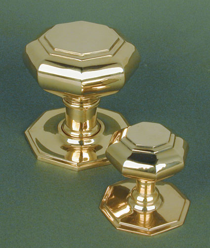 Brass Hexagonal Door Pull