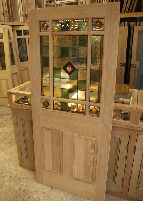 Stained Glass Interior Vestibule Door - Stained Glass Doors Company