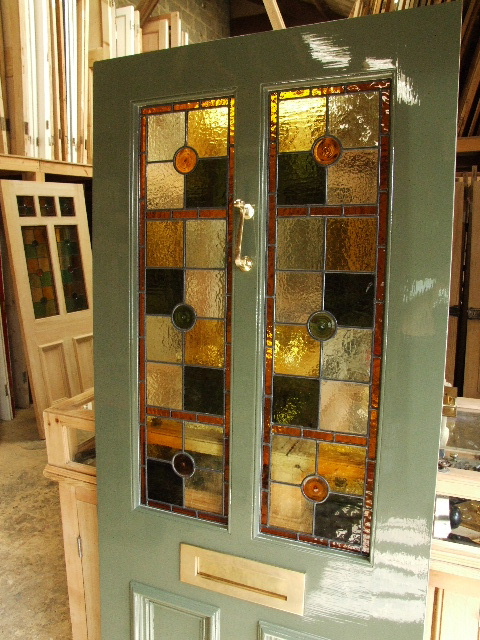 Victorian Style Stained Glass Front Door