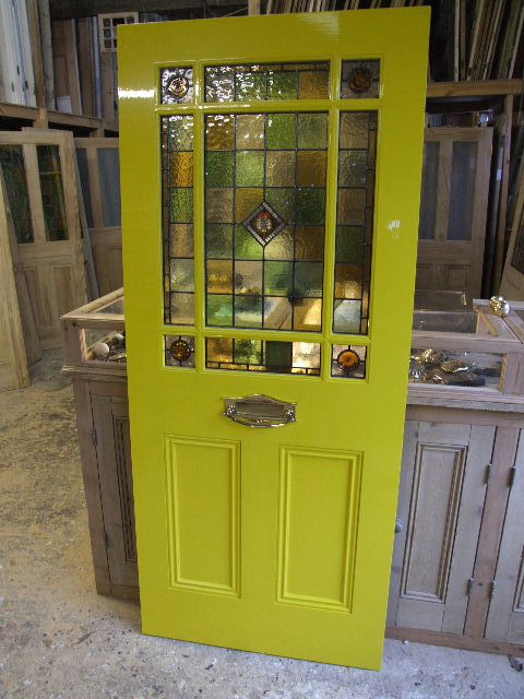 Victorian Style Stained Glass Front Door