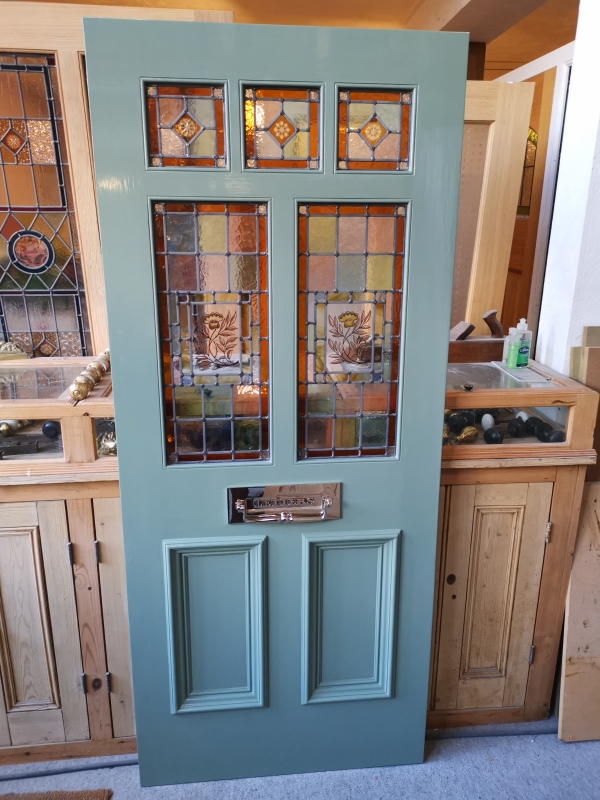 A Pretty Stained Glass Front Door