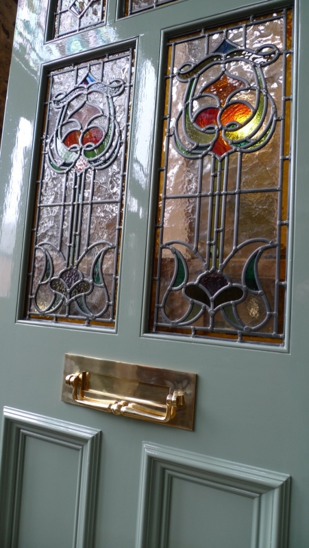 Art Nouveau Stained Glass Door Front Door Stained Glass Doors Company