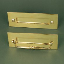 Brass Letterplate With Clapper