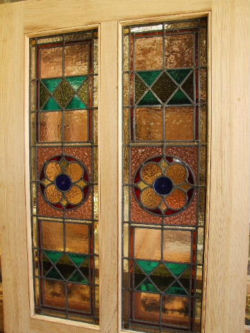 Victorian Style Stained Glass Front Door
