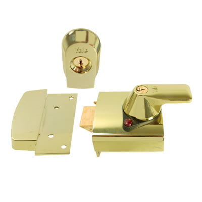 Yale PBS1 High Security Nightlatch - 60mm polished brass